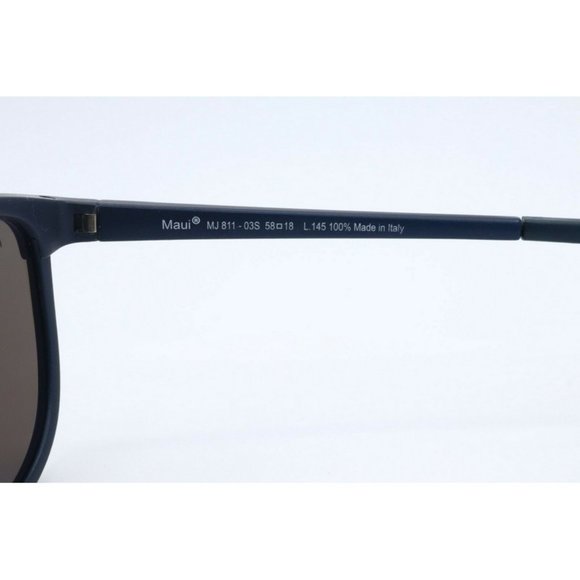 Maui Jim Dragon's MJ 811-03S Square Navy Stripe Sunglasses Polarized Lens (C) - Picture 4 of 6